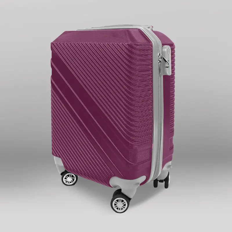 Maleta De Viaje, Color Morado 40.6X19x30cm 2