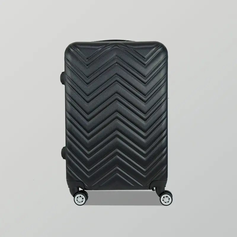 Maleta De Viaje Grande Veneto, Color Negro 43X26x65 Cm 2