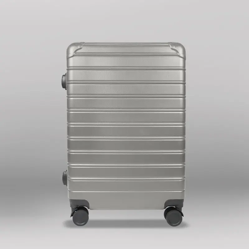 Maleta De Viaje Líneas, Color Gris 43X26x65cm 1