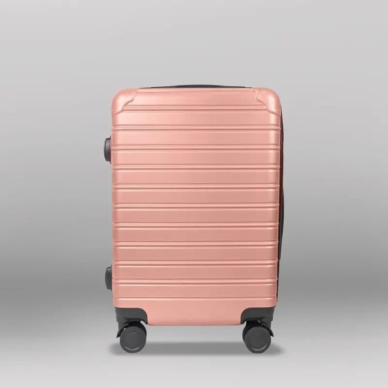 Maleta De Viaje Líneas, Color Rosa 37X23x55cm 1