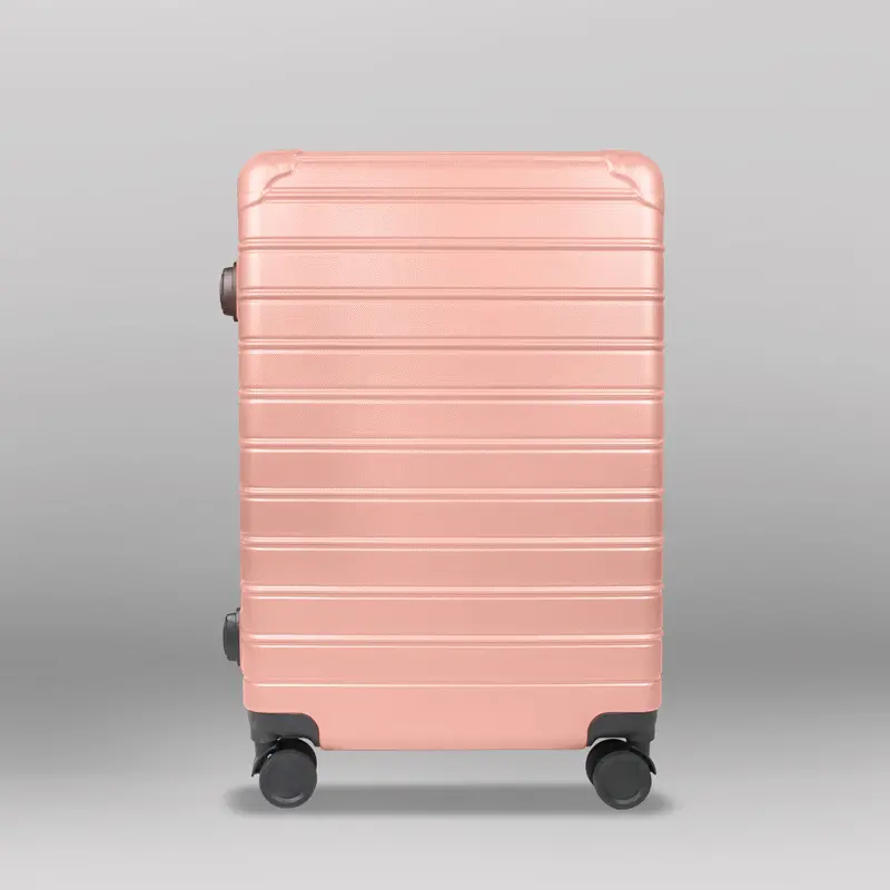 Maleta De Viaje Líneas, Color Rosa 43X26x65cm 1