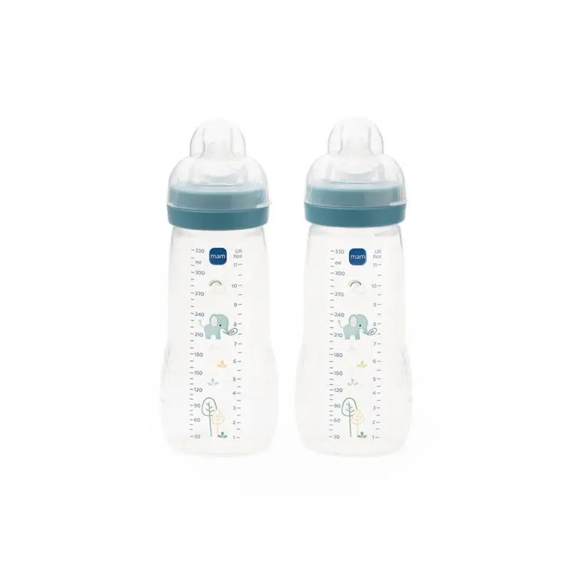 Mam Easy Active Bottle 330Ml Pack Of 2 - Blue Assorted 1