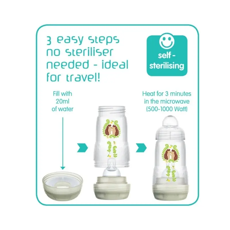 Mam Easy Start Anti-Colic Bottle 260Ml Pack Of 3 - Blue 2