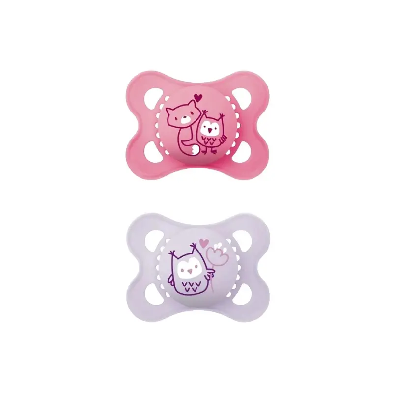 Mam Original Soother 0-6 Months Pack Of 2 - Pink 1
