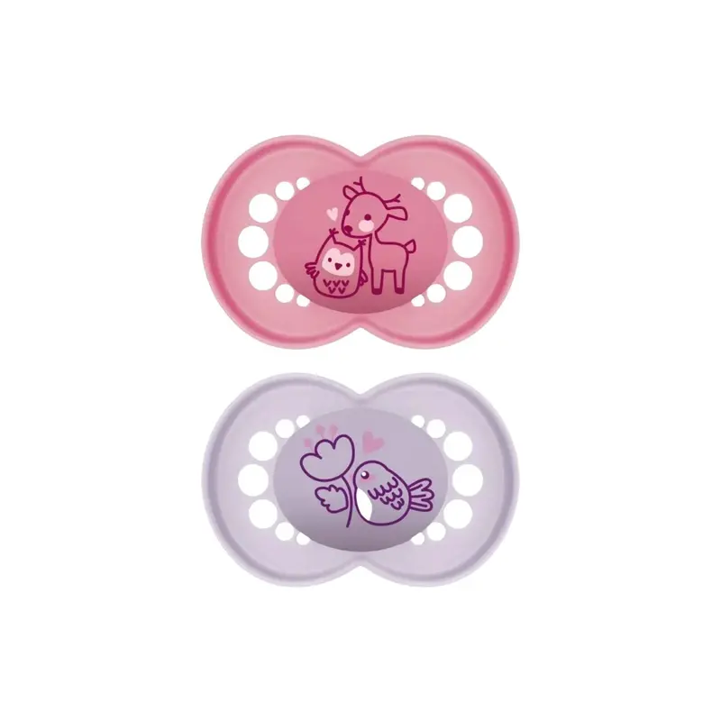 Mam Original Soother 18-36 Months Pack Of 2 - Pink 1
