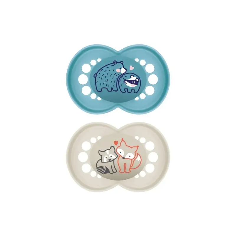 Mam Original Soother 6-18 Months Pack Of 2 - Blue 1