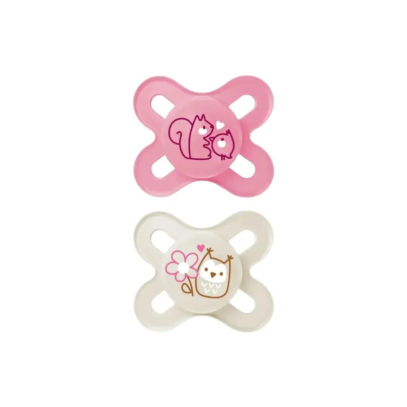 Mam Original Start Soother 0-2 Months Pack Of 2 - Pink 1