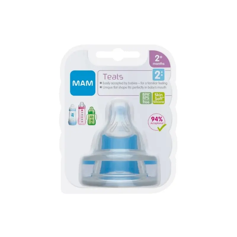 Mam Skinsoft Silicone Teat Medium Flow Pack Of 2 1