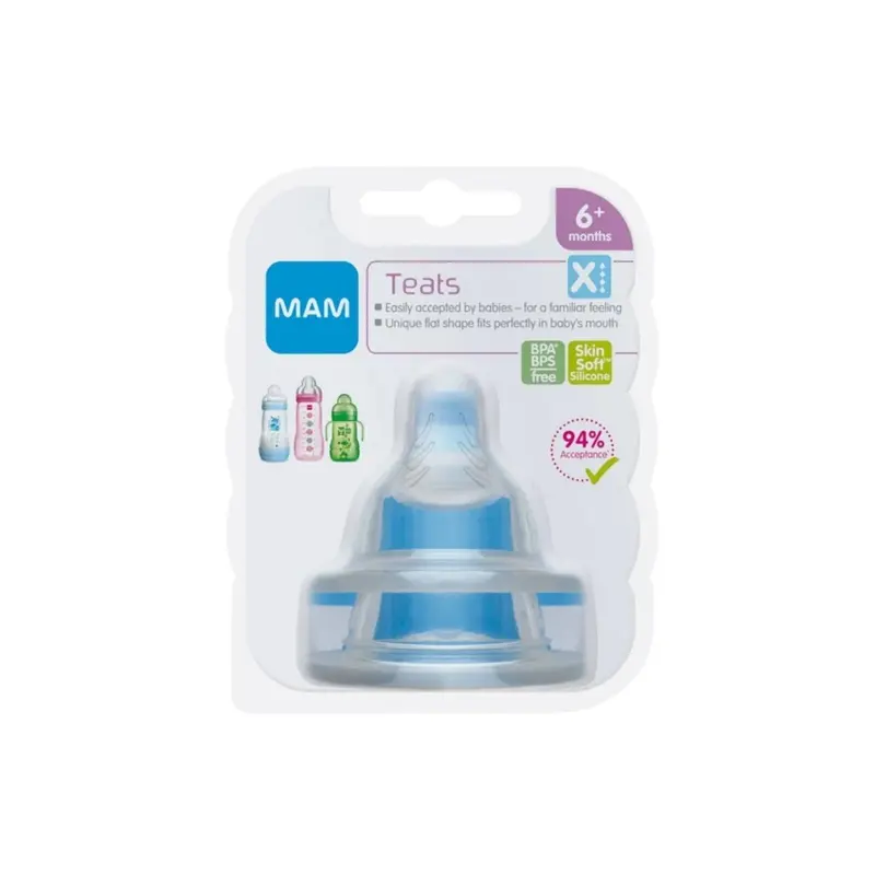Mam Skinsoft Silicone Teat X Cut Pack Of 2 1