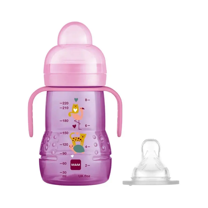 Mam Trainer Cup 2-In-1 220Ml - Pink 1