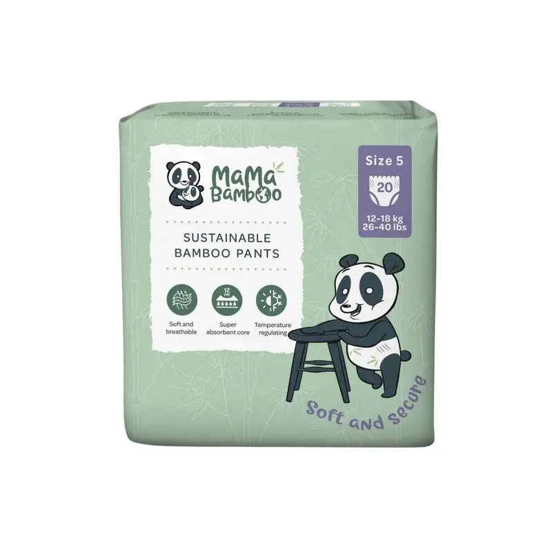 Mama Bamboo Eco Nappy Pants Size 5 - 20 Nappies 1