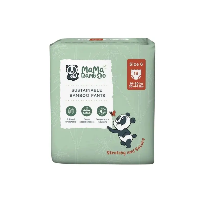 Mama Bamboo Eco Nappy Pants Size 6 - 18 Nappies 1