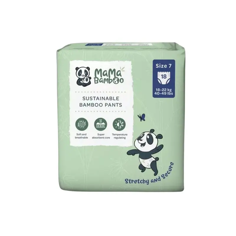 Mama Bamboo Eco Nappy Pants Size 7 - 18 Nappies 1