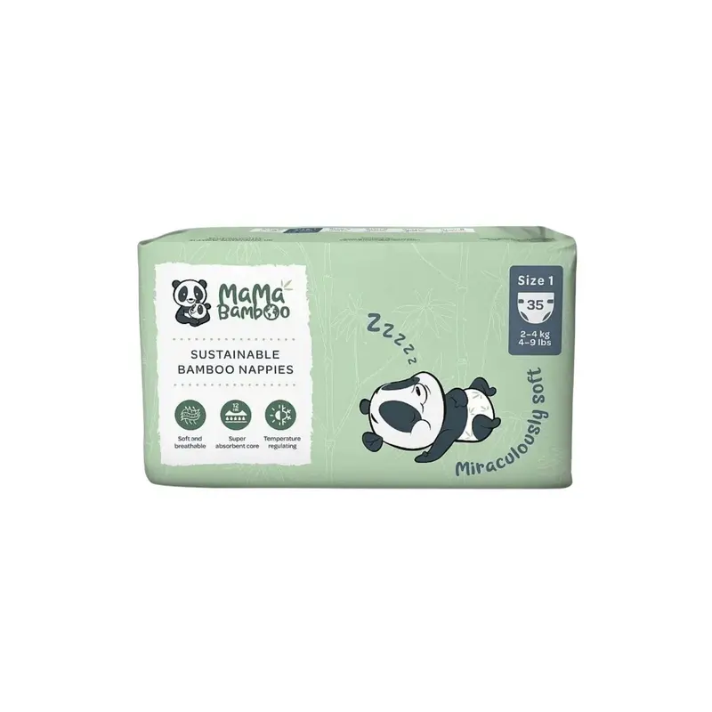 Mama Bamboo Sustainable Bamboo Size 1 - 35 Nappies 1