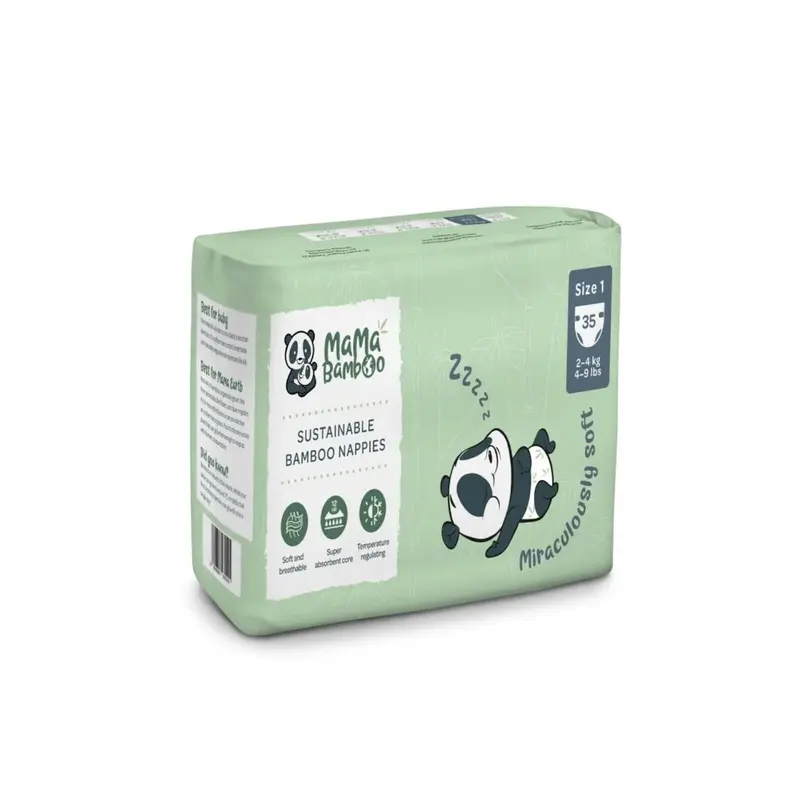 Mama Bamboo Sustainable Bamboo Size 1 - 35 Nappies 2