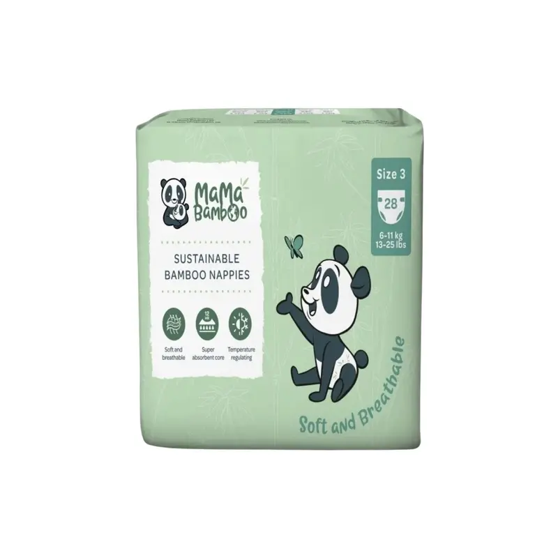 Mama Bamboo Sustainable Bamboo Size 3 - 28 Nappies 1