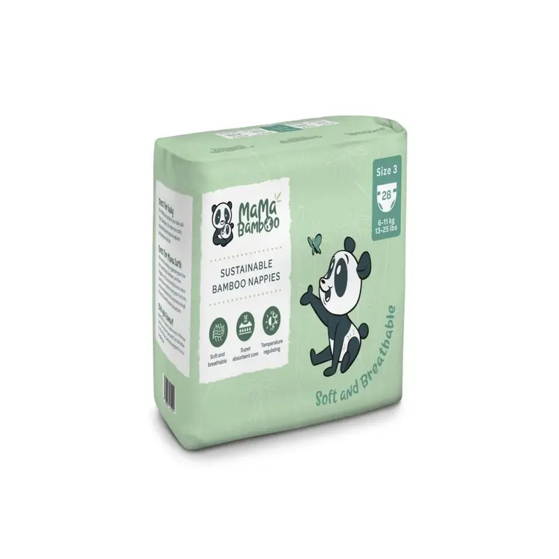 Mama Bamboo Sustainable Bamboo Size 3 - 28 Nappies 2