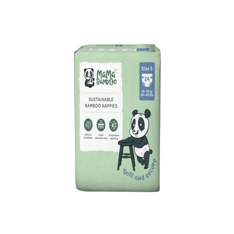 Mama Bamboo Sustainable Bamboo Size 5 - 24 Nappies 1