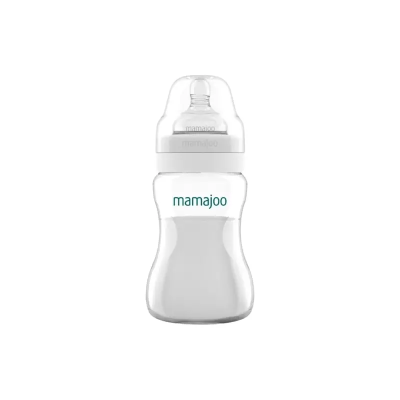 Mamajoo Anti-Colic Pp Baby Bottle Medium Flow 6+ Months 250Ml - Silver 1