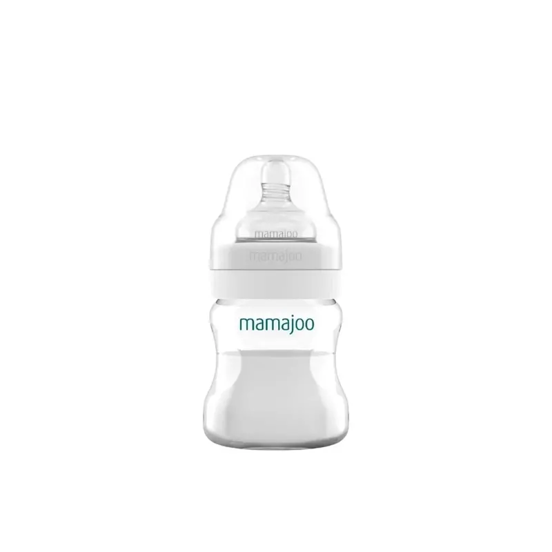 Mamajoo Anti-Colic Pp Baby Bottle Slow Flow 0+ Months 150Ml - Silver 1