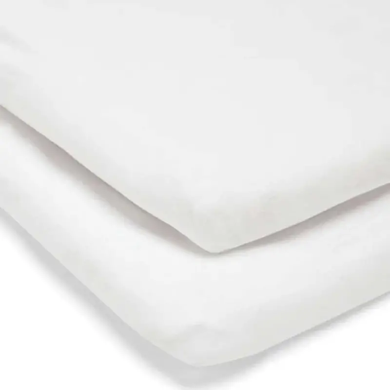 Mamas & Papas 2 Universal Crib Fitted Sheets In White 1