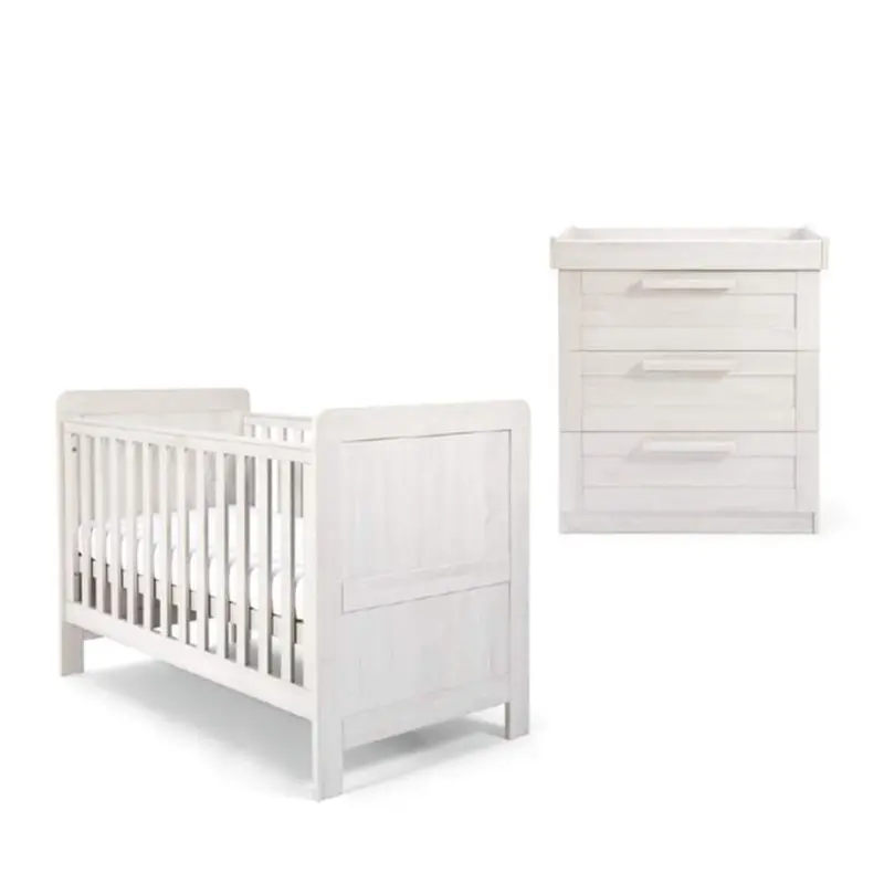 Mamas & Papas Atlas 2 Piece Cotbed Roomset Nimbus White 1