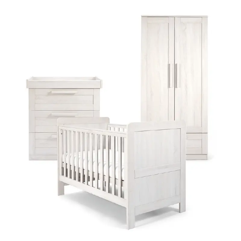 Mamas & Papas Atlas 3 Piece Cotbed Range Nimbus White 1