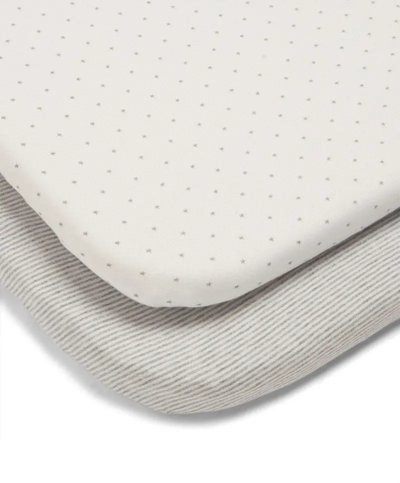 Mamas & Papas Fitted Cotbed Sheets In Wttw Elephant 1