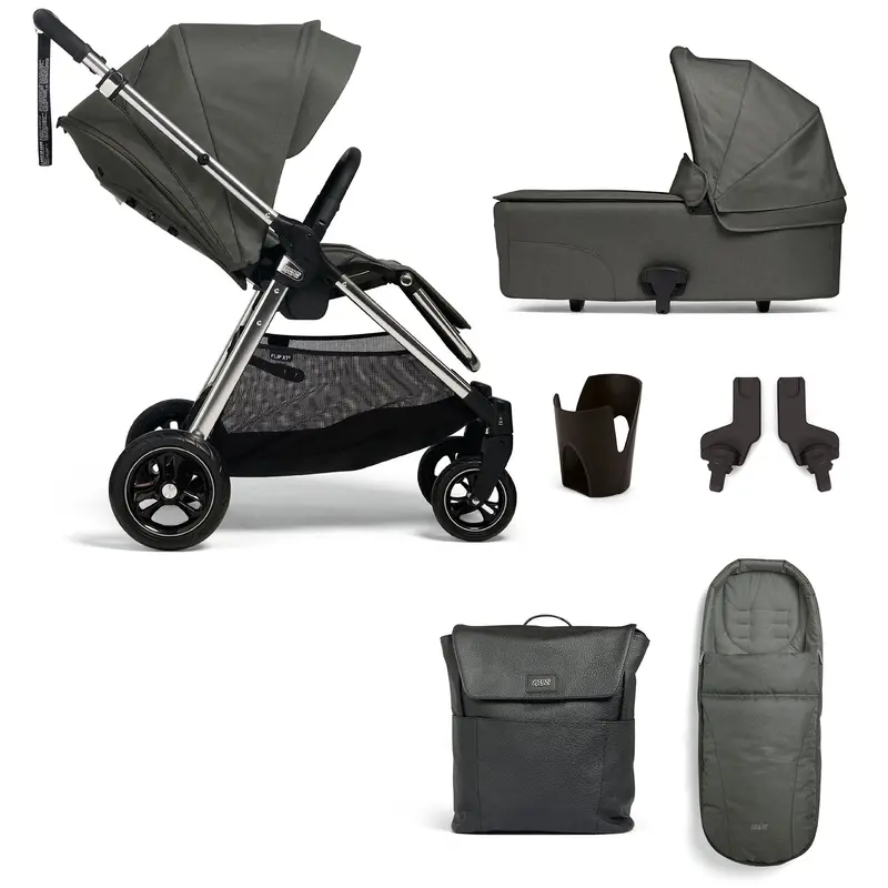 Mamas & Papas Flip Xt³ 6 Piece Essentials Bundle In Harbour Grey 1
