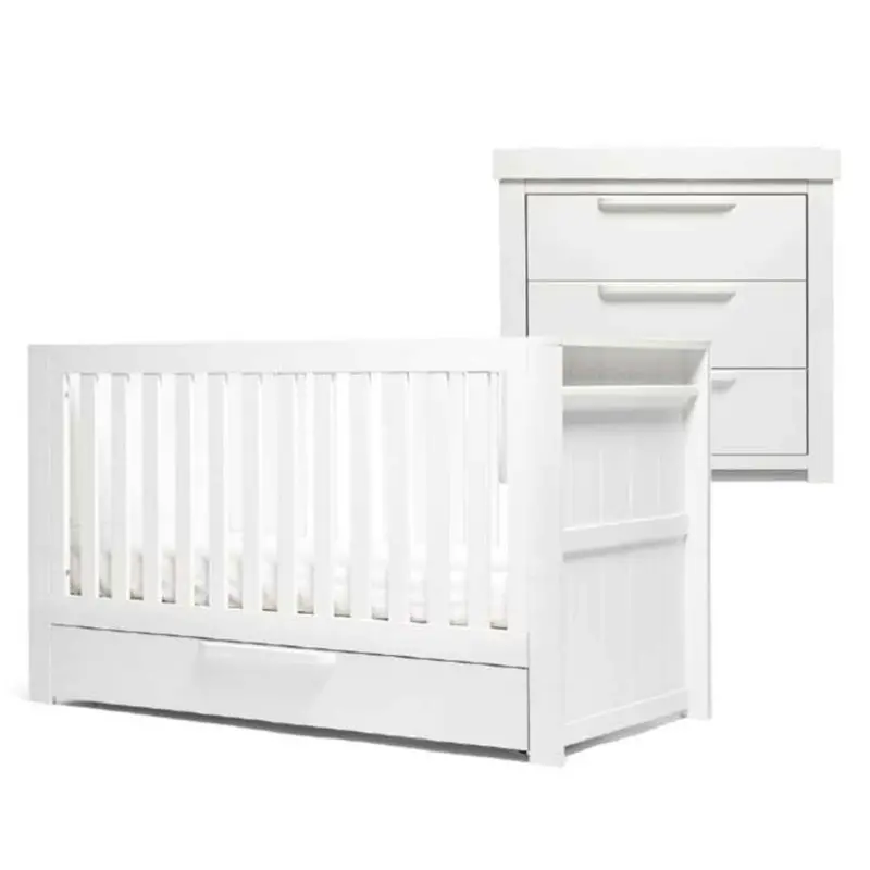Mamas & Papas Franklin 2 Piece Cotbed Roomset White Wash 1