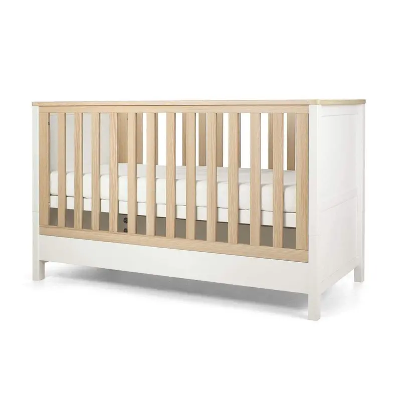 Mamas & Papas Harwell 2 Piece Cotbed & Dresser Roomset White/Natural 3