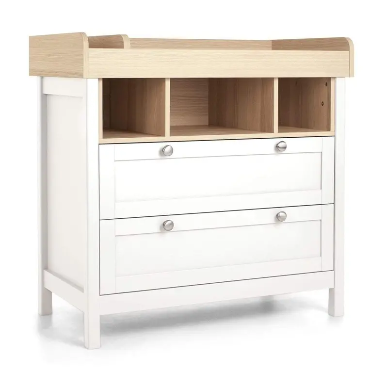 Mamas & Papas Harwell 2 Piece Cotbed & Dresser Roomset White/Natural 5