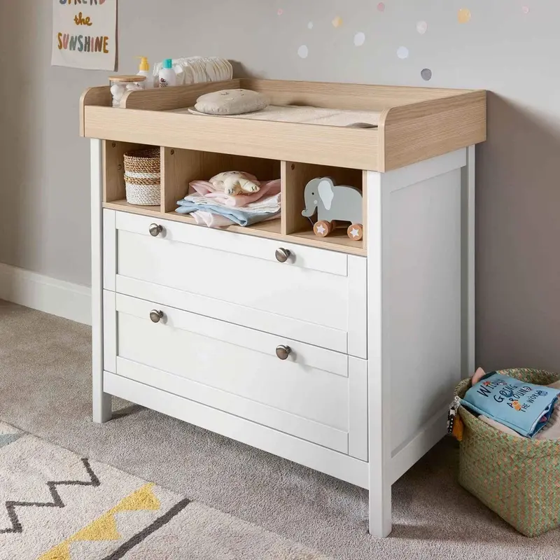 Mamas & Papas Harwell 3 Piece Cotbed Range White/Natural 3