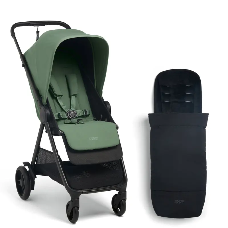 Mamas & Papas Libro Stroller & Footmuff Bundle In Bay Green 1