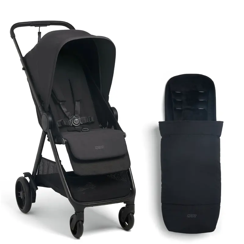 Mamas & Papas Libro Stroller & Footmuff Bundle In Liquorice 1