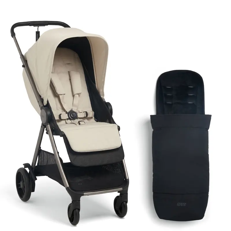 Mamas & Papas Libro Stroller & Footmuff Bundle In Morell 1