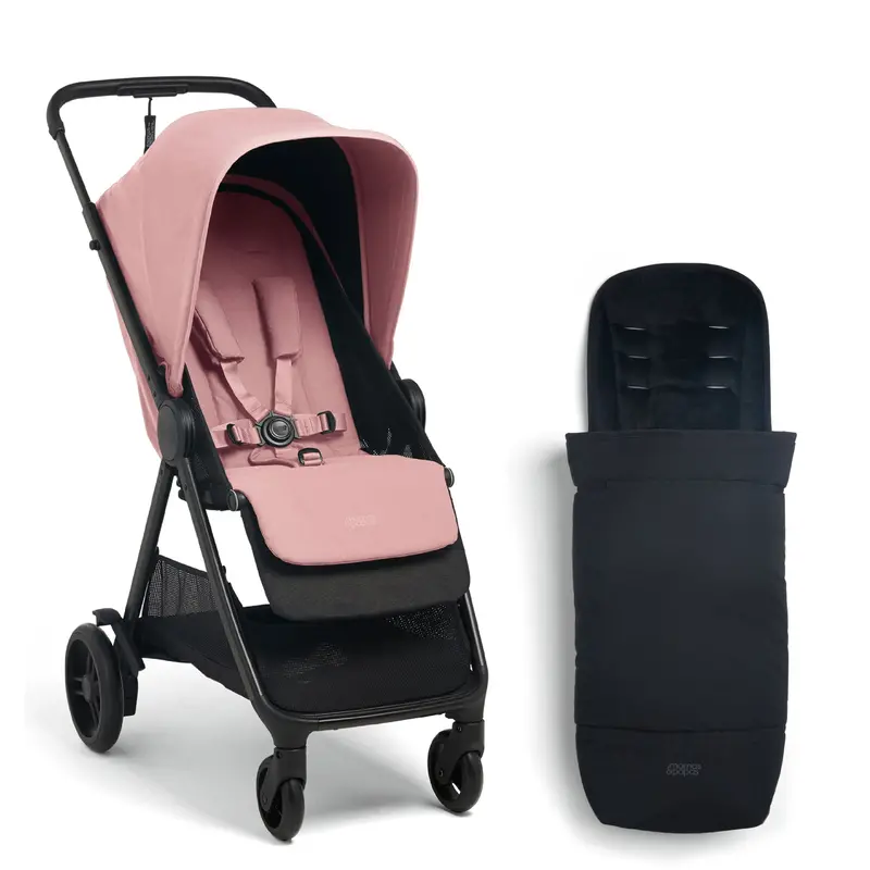 Mamas & Papas Libro Stroller & Footmuff Bundle In Peony 1