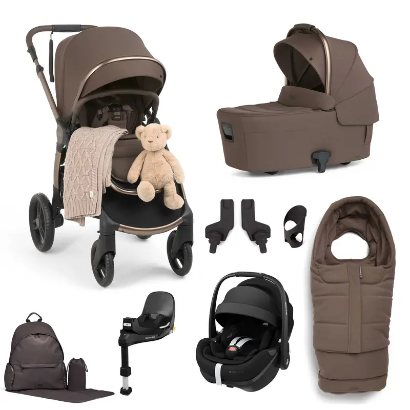 Mamas & Papas Ocarro 2 Complete 10 Piece Pebble 360 Pro 2 Bundle In Crema 1