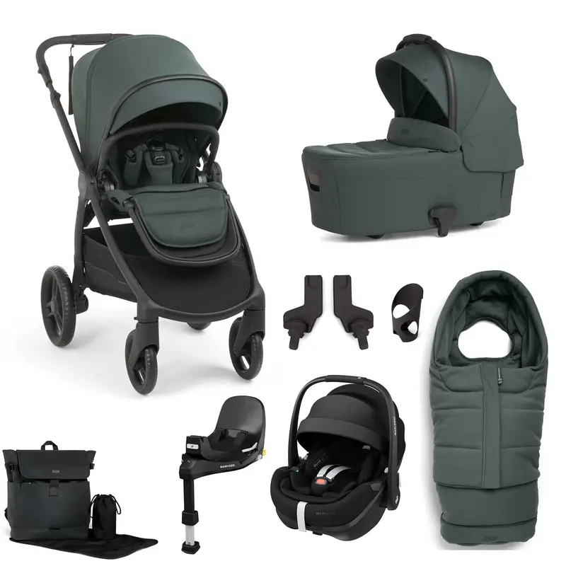 Mamas & Papas Ocarro 2 Complete 8 Piece Pebble 360 Pro 2 Bundle In Teal 1