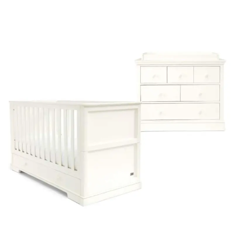 Mamas & Papas Oxford 2 Piece Cotbed Roomset White 1