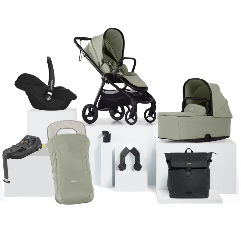 Mamas & Papas Vardo Complete Maxi-Cosi Bundle In Sage 1