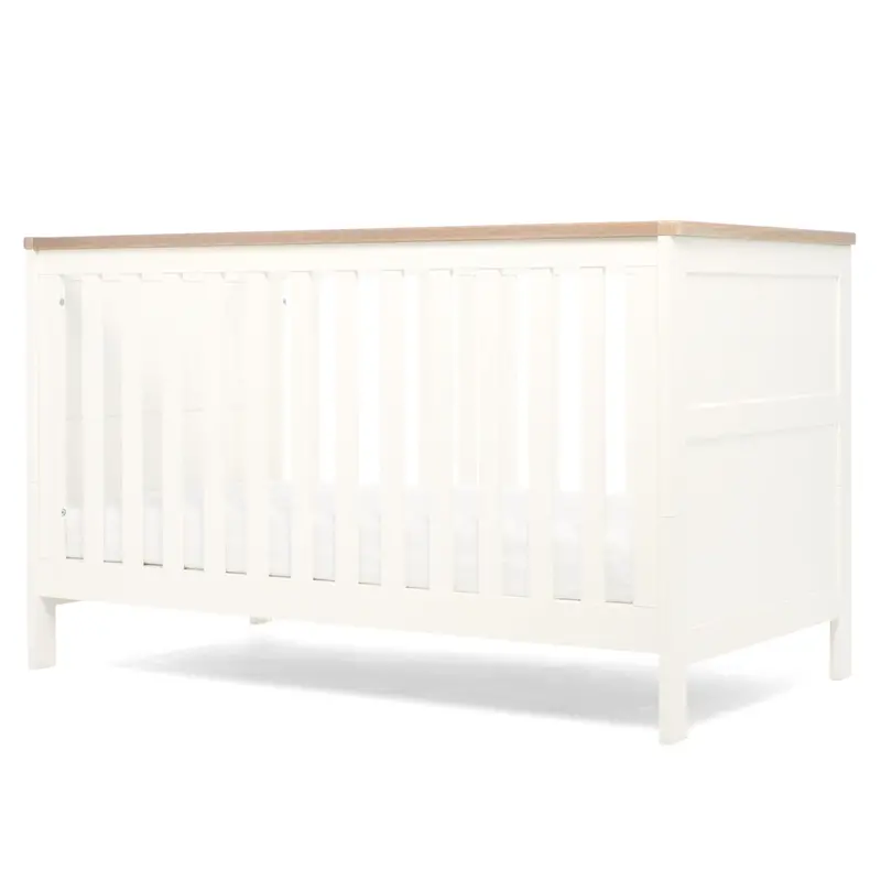 Mamas & Papas Wedmore 2 Piece Cotbed Set In White/Natural 2