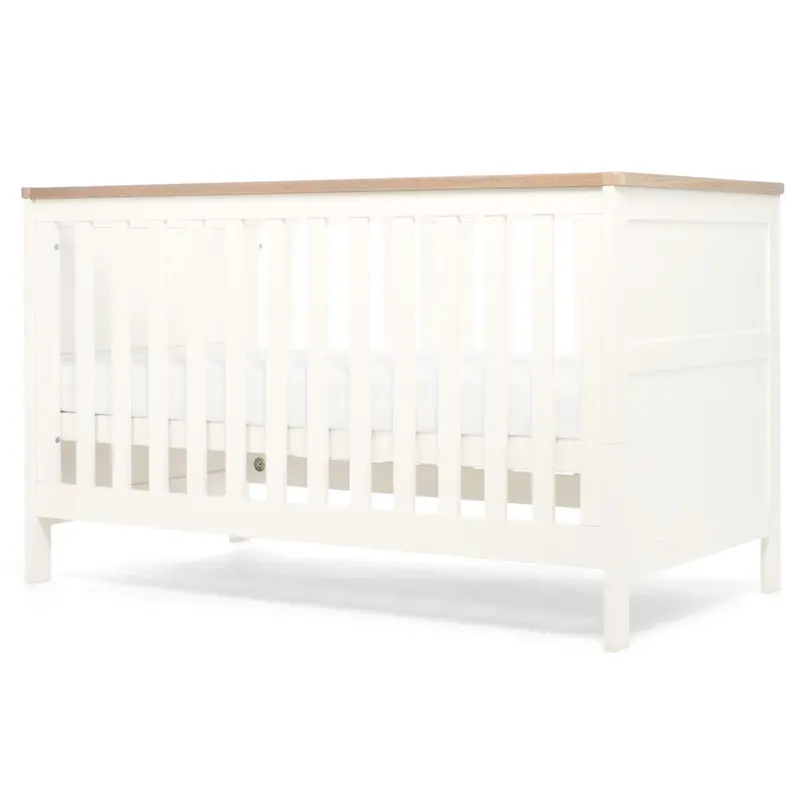 Mamas & Papas Wedmore 2 Piece Cotbed Set In White/Natural 3