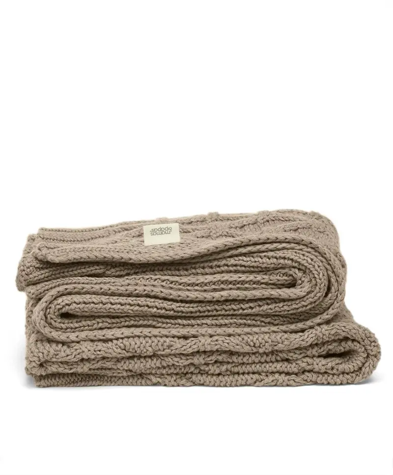 Mamas & Papas Welcome To The World Seedling Knitted Blanket In Diamond 2