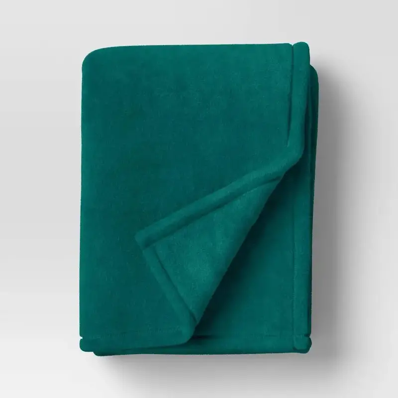 Manta De Felpa, Color Verde, Room Essentials 2
