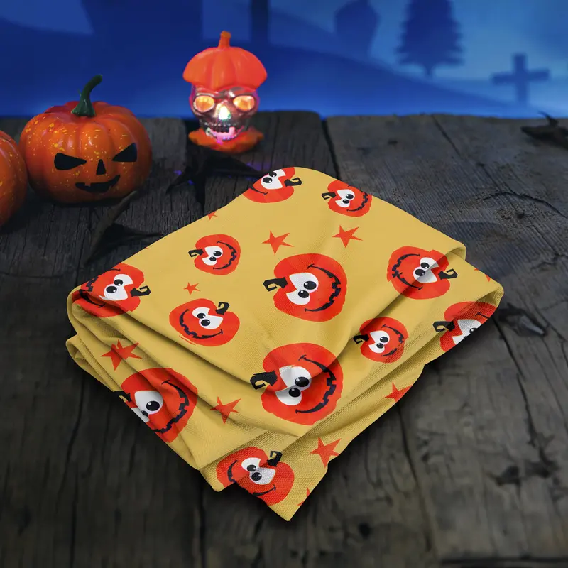 Mantel De Plástico Con Diseño De Calabaza Para Mesa 2