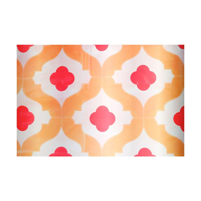Mantel De Plástico Patron, Colores Naranja 2