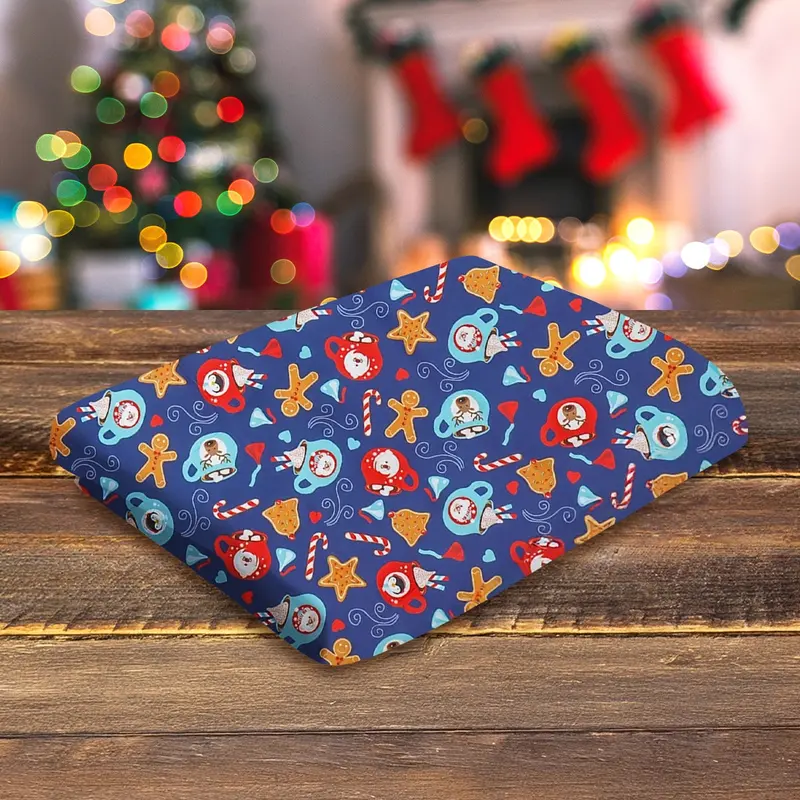 Mantel Navideño, Color Azul 2