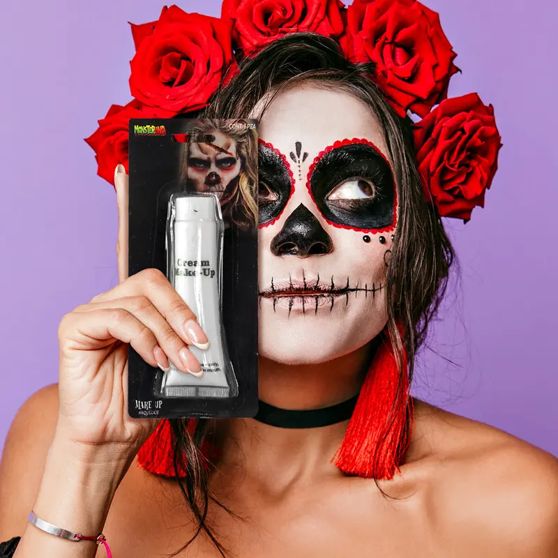 Maquillaje Líquido Para Halloween, Color Blanco 2
