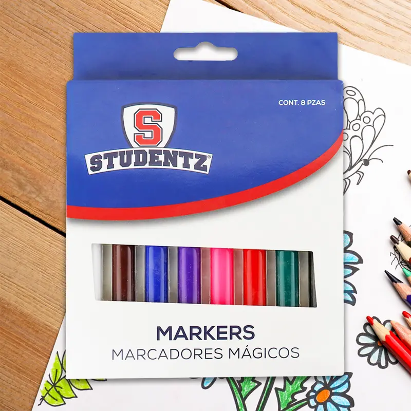 Marcadores Mágicos Studentz 8 Pzas. 1